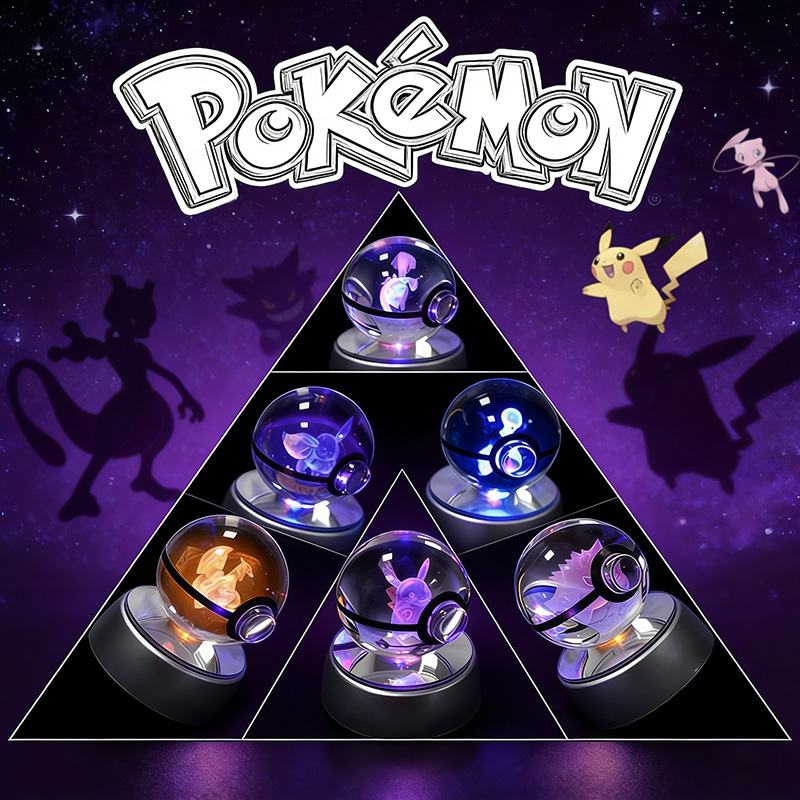 Cosplay Fireball Prop - Pokemon Kristal Poké Topu 3D Kazınmış