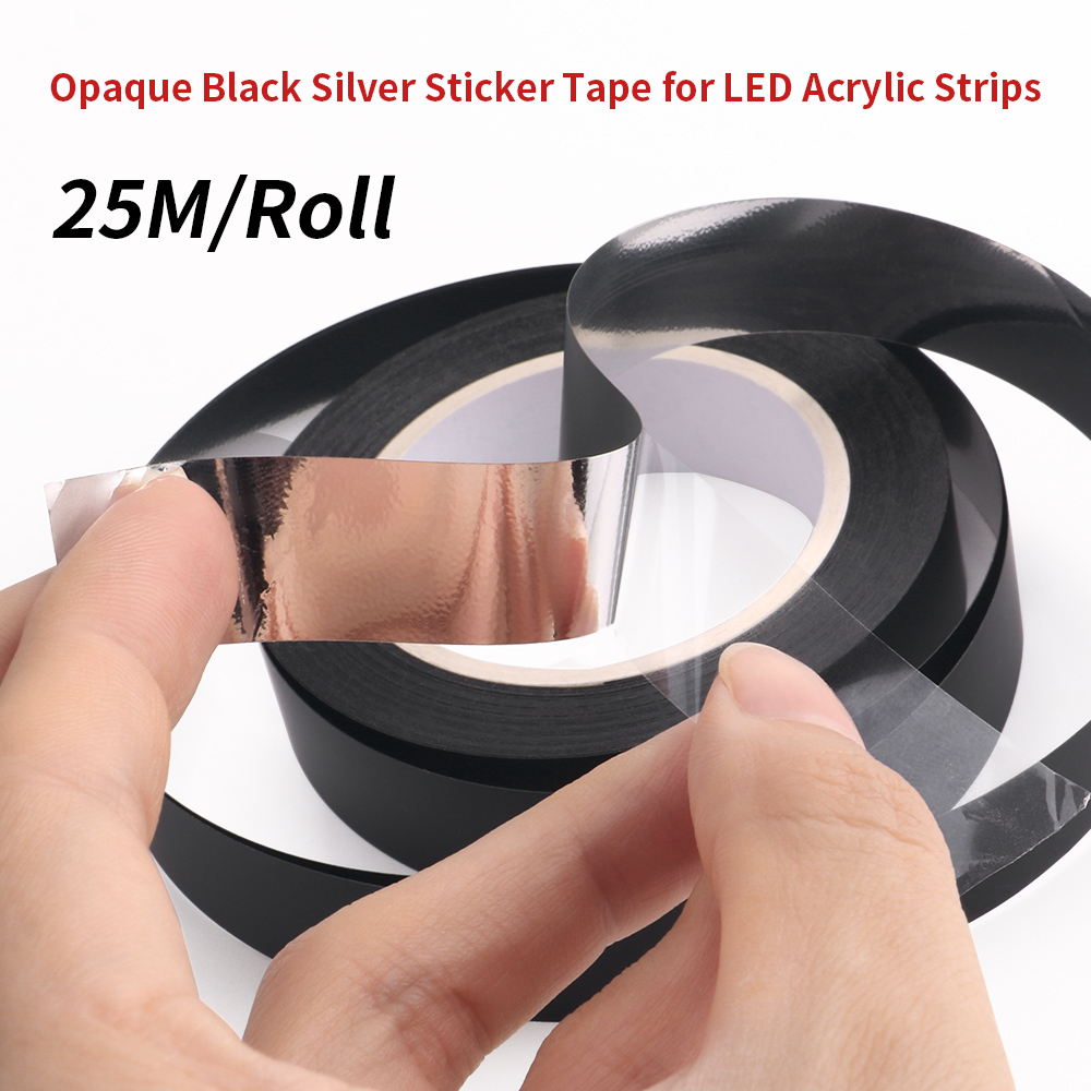 Led El Wire - 25M/rulo mat siyah bant etiket opak