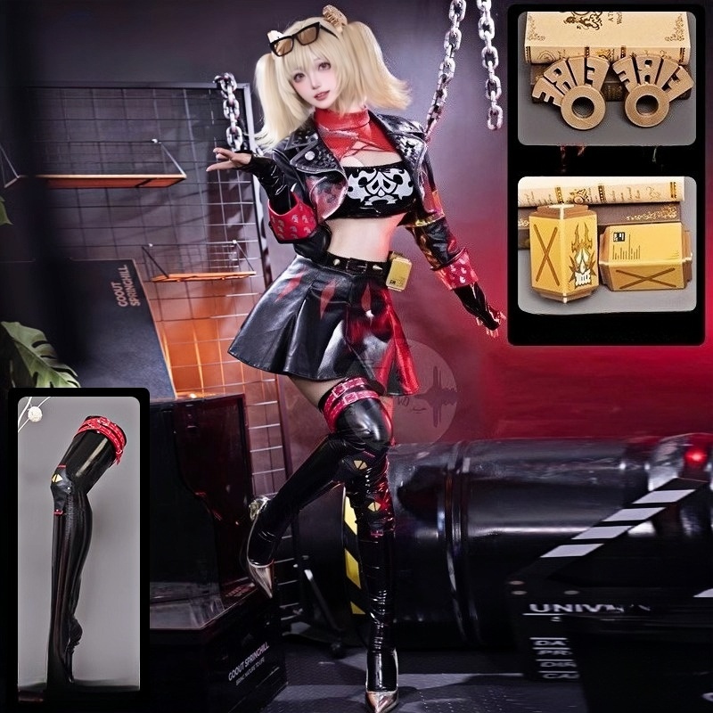 Oyun Zenless Bölge Sıfır Burni - Burnice Cosplay Prop incelemesi ve fiyatı